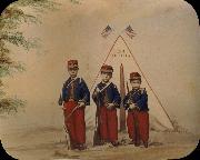 unknow artist Three Boys in Zouave Costume France oil painting artist